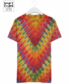 Футболка Tie-Dye V-Дизайн Арт 168