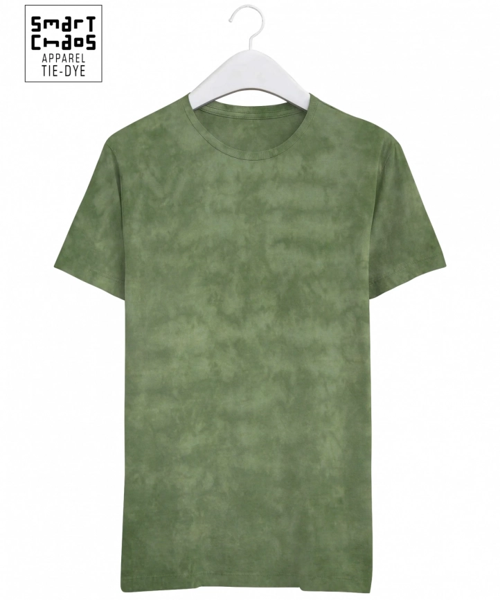 Футболка Tie-Dye Зелёная Olive Drab фото 1