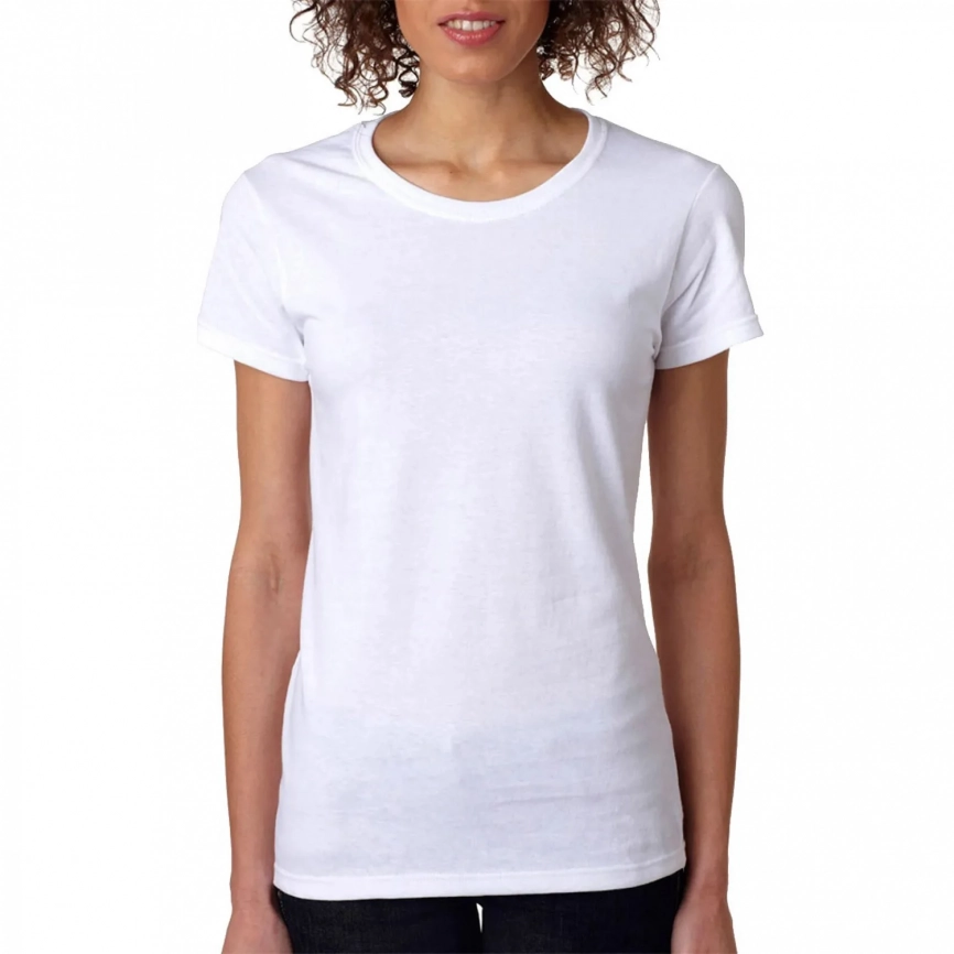 Футболка Gildan Heavy Cotton Женская Белая фото 1